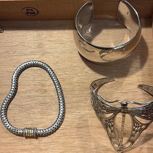 John Hardy gold and sterling bracelet